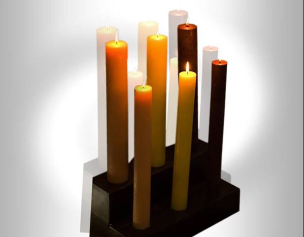 Six Pillar Candle  Set