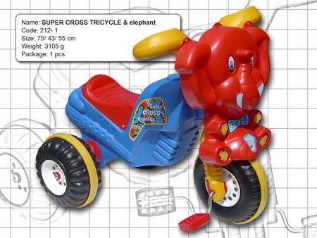 SUPER CROSS TRICYCLE & ELEPHANT